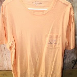 Vineyard Vines Peach Graphic Tee One Pocket Men's